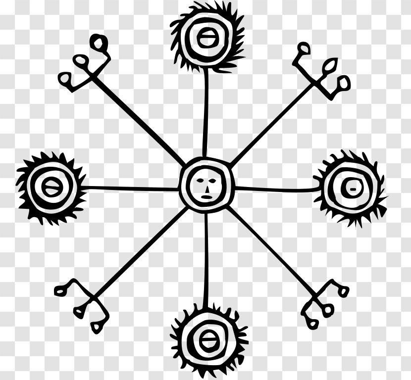 Icelandic Magical Staves Vegvísir Sigil - Symbol Transparent PNG