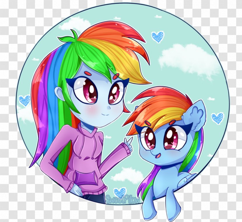 Rainbow Dash Mammal Clip Art - Cartoon Transparent PNG