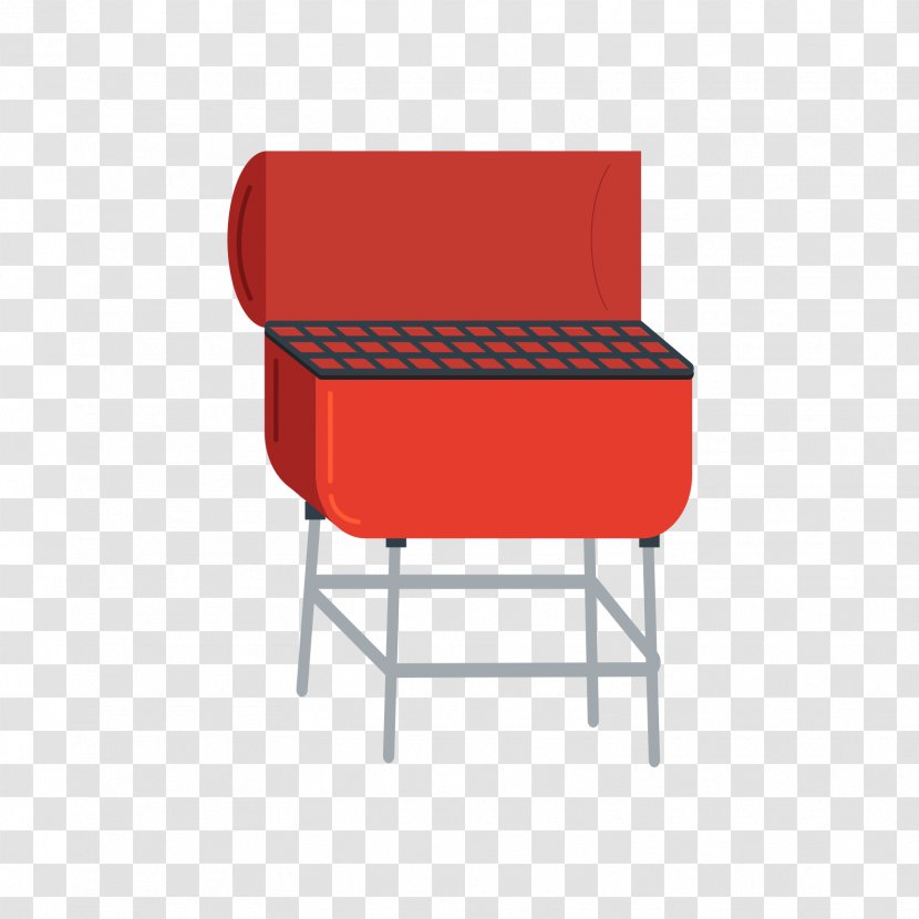 Churrasco Barbecue Euclidean Vector Grilling - Furniture - Red Stove Transparent PNG