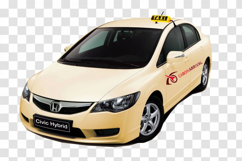 Honda Civic Hybrid Insight Taxi Car - Mild Transparent PNG