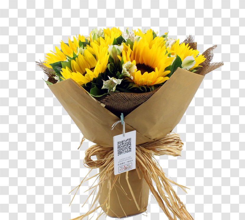 Flower Bouquet Common Sunflower Nosegay - Wedding - Of Sunflowers Transparent PNG