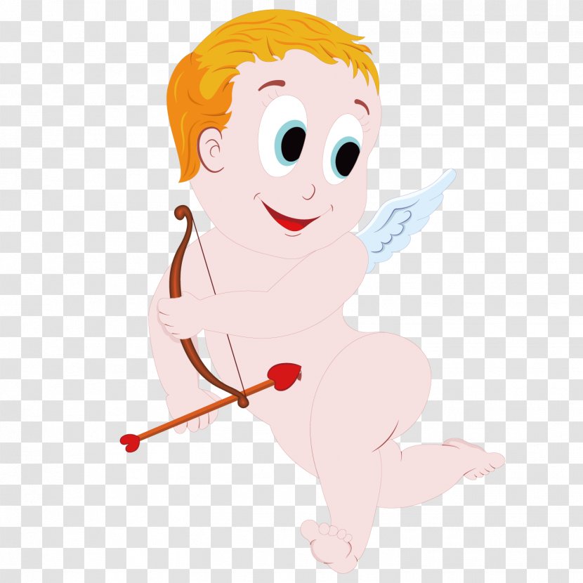 Cupid Clip Art - Watercolor - Boy Transparent PNG