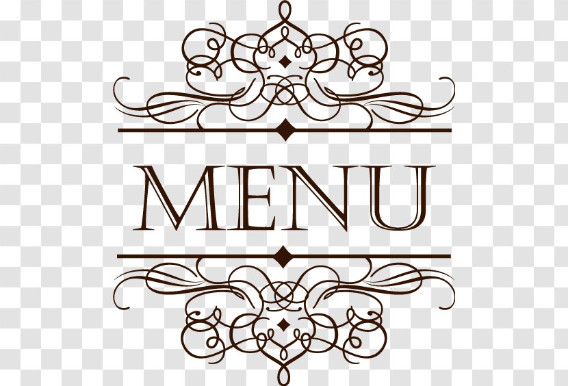 Menu Cafe Restaurant Wine List - Vector European-style Lace Transparent PNG