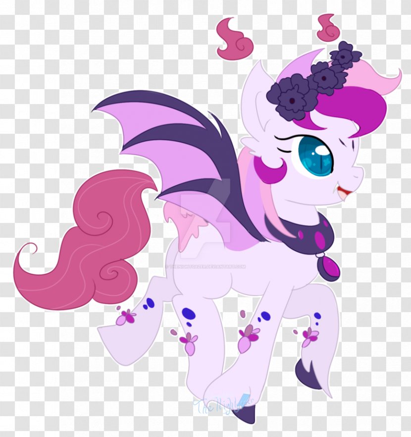 Horse Pony Lilac - Heart - Abstract Shading Transparent PNG