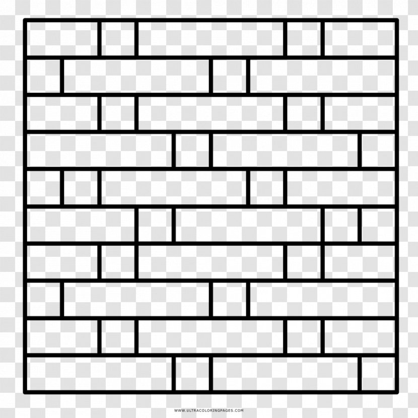 Brick Coloring Book Partition Wall Paper - White Walls Transparent PNG