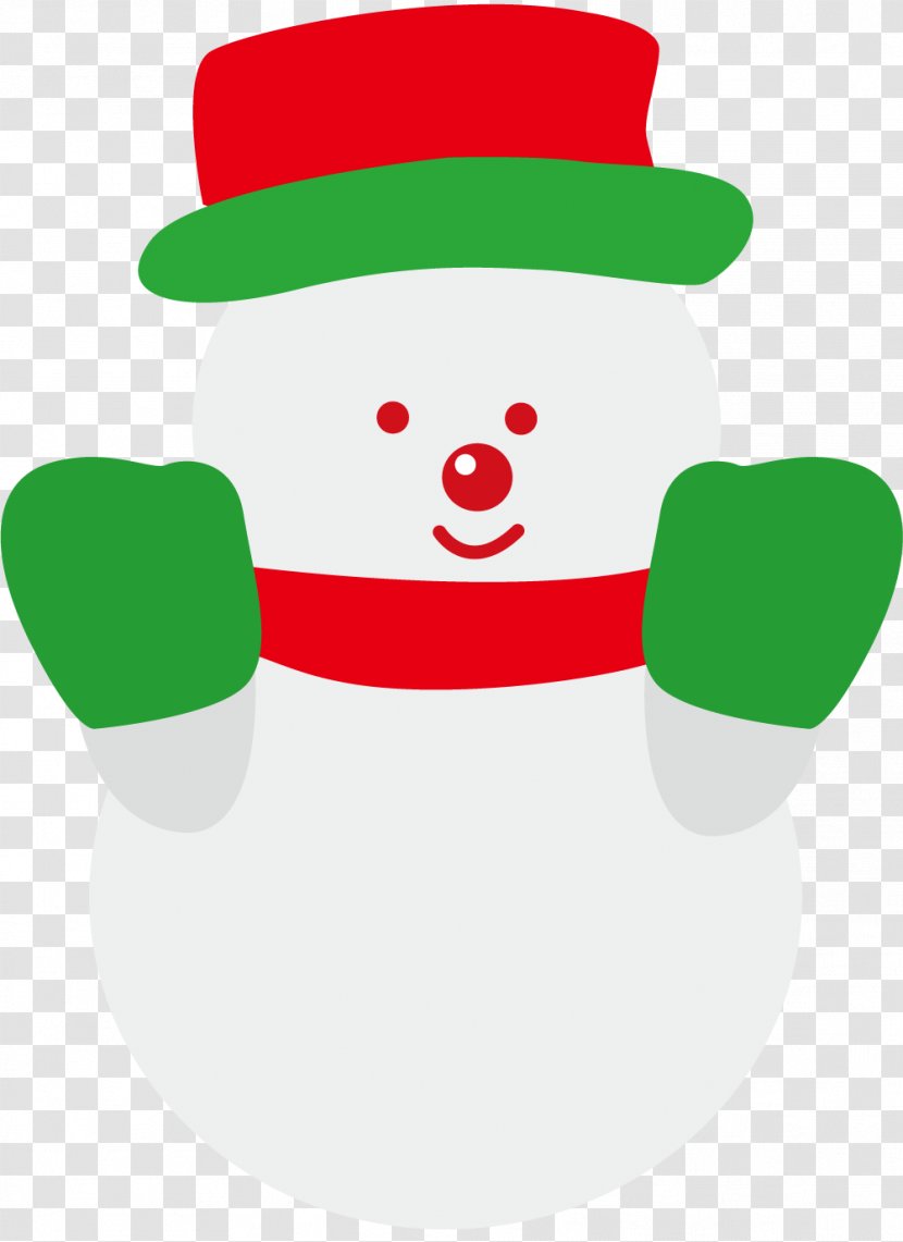 Cute Christmas Snowman. - Copyrightfree Transparent PNG