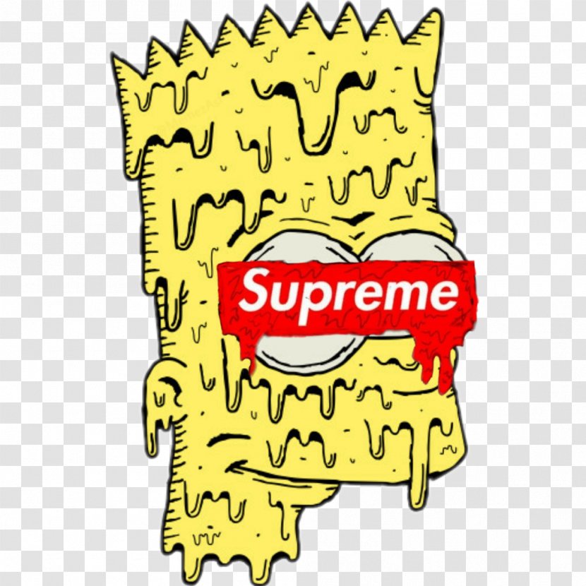 Bart Simpson Supreme T-shirt Homer Image - Box Logo Hooded Sweatshirt Transparent PNG