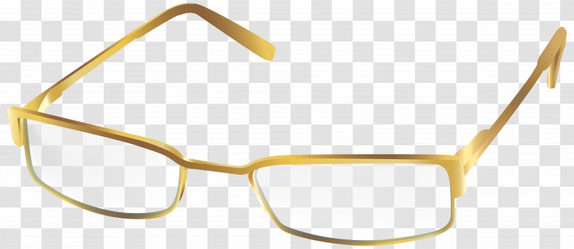 Sunglasses Clip Art - Vision Care - Gold Glasses Transparent Image Transparent PNG
