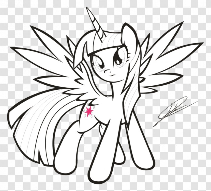 Twilight Sparkle Rainbow Dash My Little Pony: Friendship Is Magic Line Art - Drawing - Coloring Pencil Transparent PNG