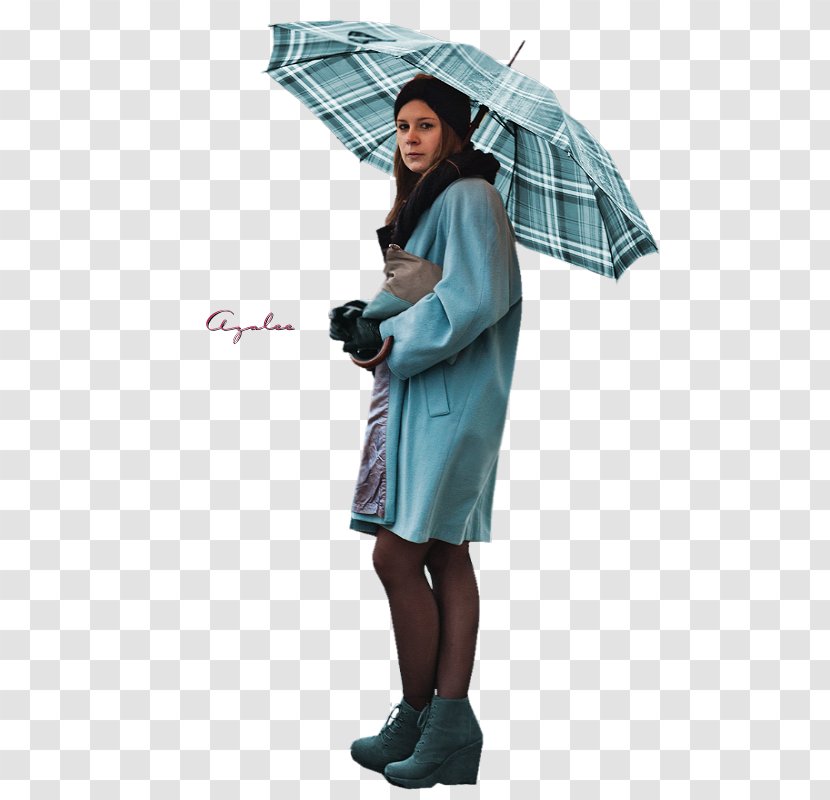 Umbrella Teal - Academic Dress Transparent PNG