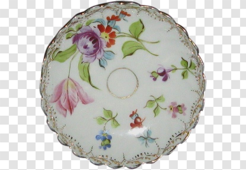 Plate Porcelain Flower Garden Tableware Transparent PNG