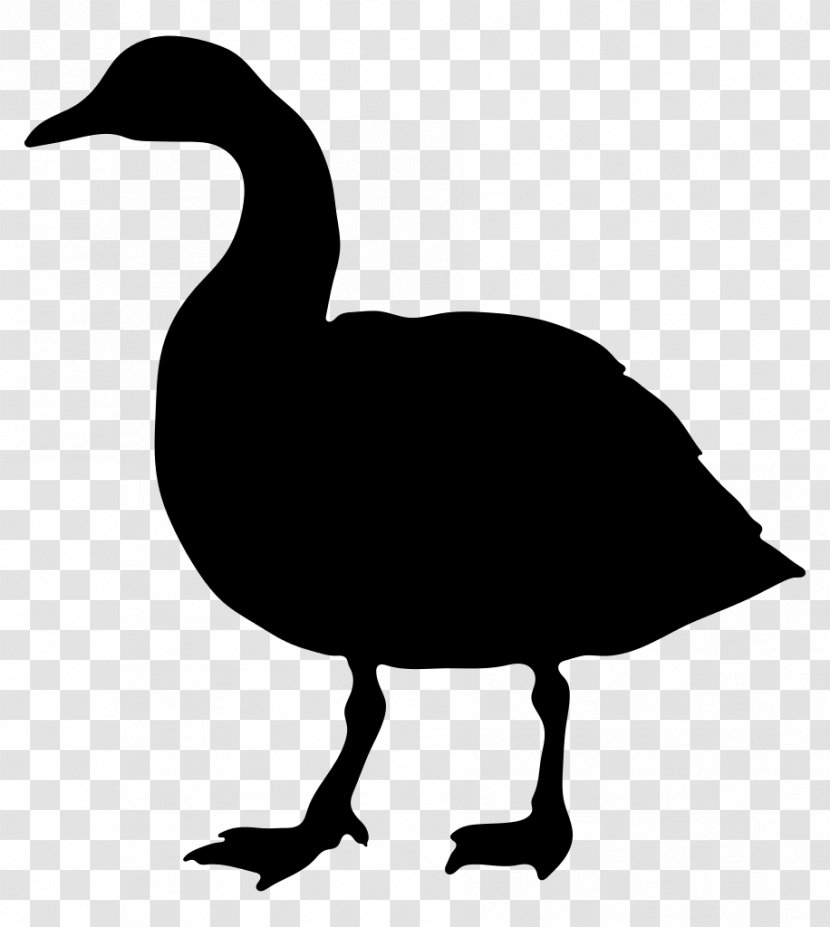 Canada Goose Silhouette Clip Art - Ducks Geese And Swans Transparent PNG