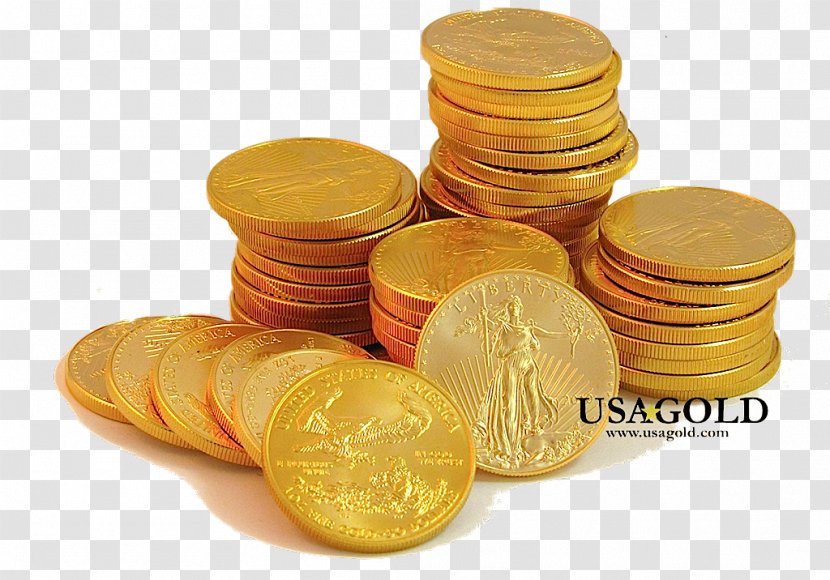 Gold Coin American Eagle As An Investment - United States Tendollar Bill Transparent PNG