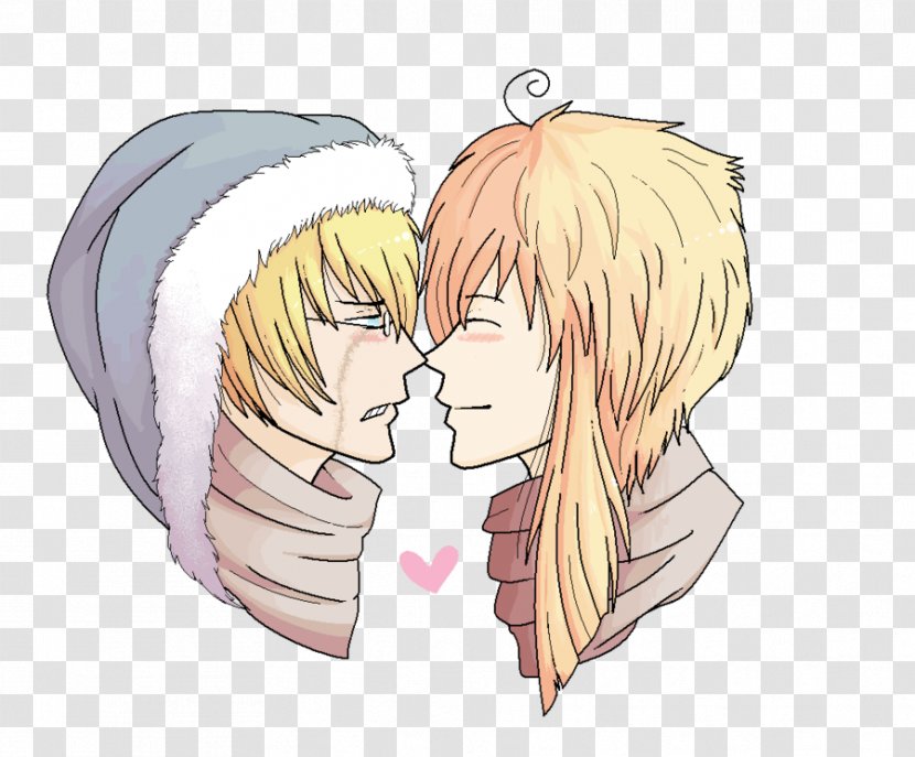 Cheek Thumb Forehead Kiss Mouth - Watercolor - Eskimo Transparent PNG