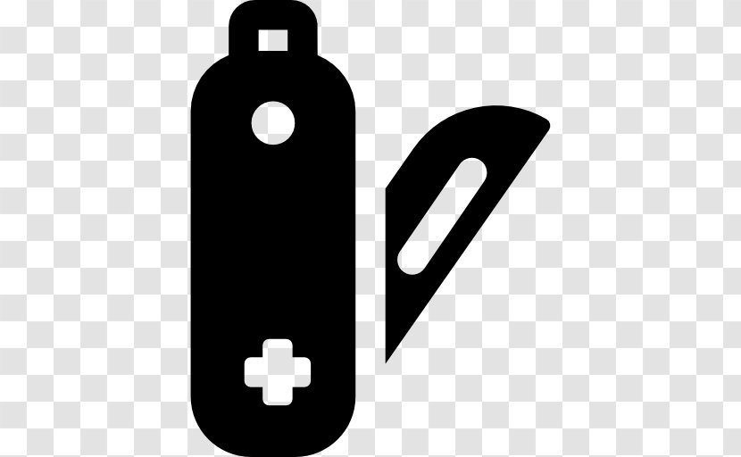 Swiss Army Knife - Black And White Transparent PNG