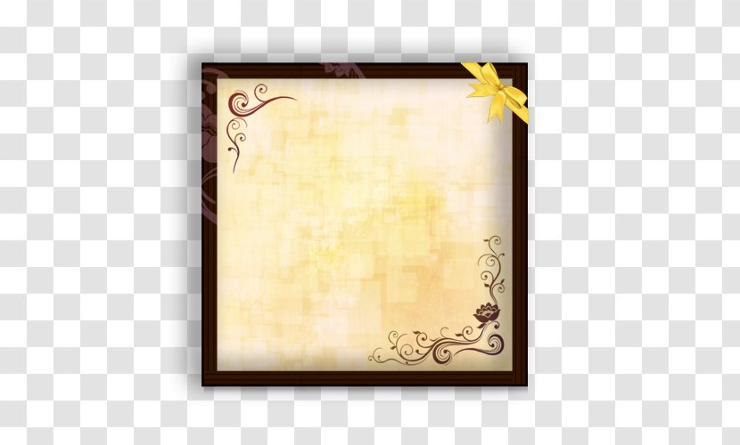Picture Frame Download - Yellow - Vintage Bulletin Box Transparent PNG