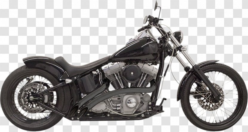 Exhaust System Softail Harley-Davidson Super Glide Motorcycle - Wheel - Fatboy Slim Transparent PNG