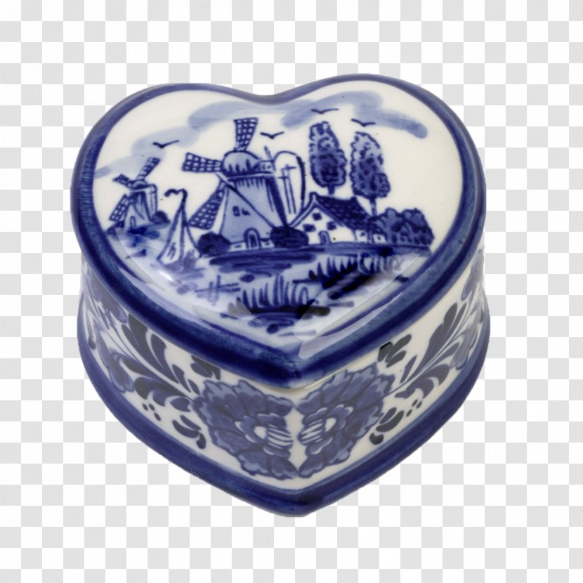 Cobalt Blue And White Pottery Porcelain - Medicine Box Transparent PNG