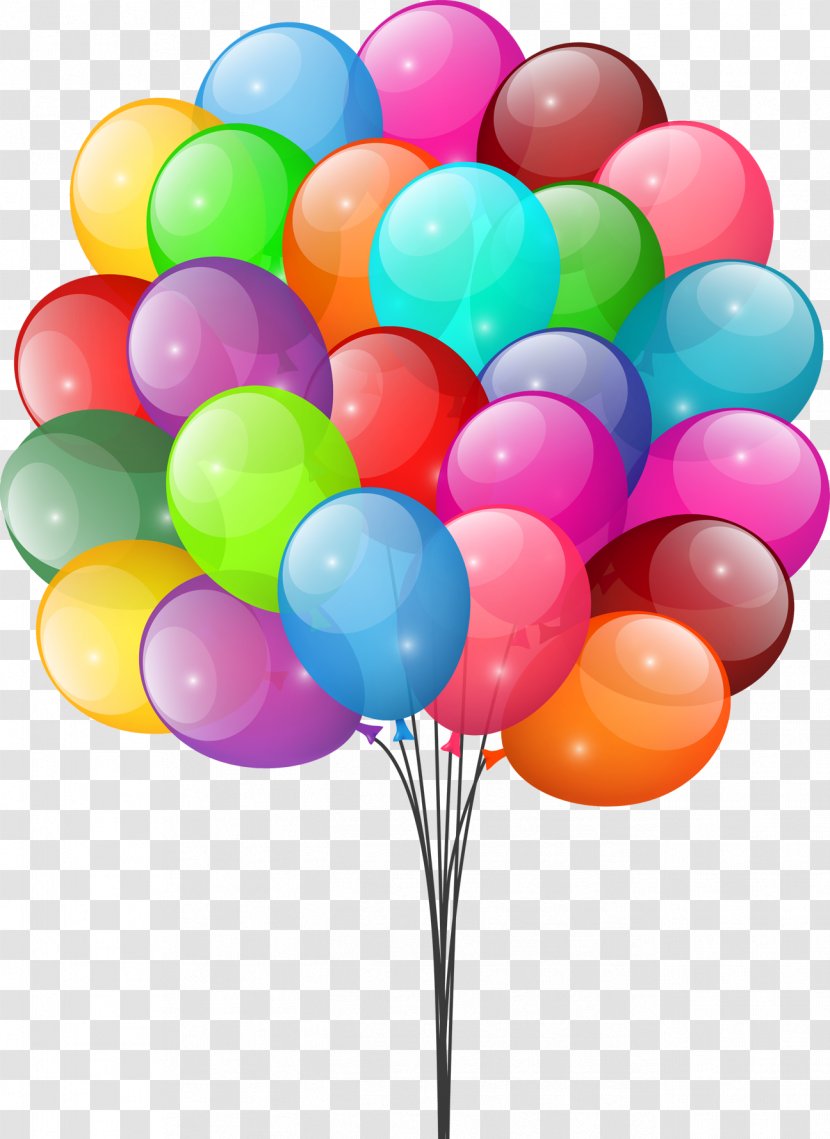 Balloon Clip Art - Toy - Colored Balloons Transparent PNG
