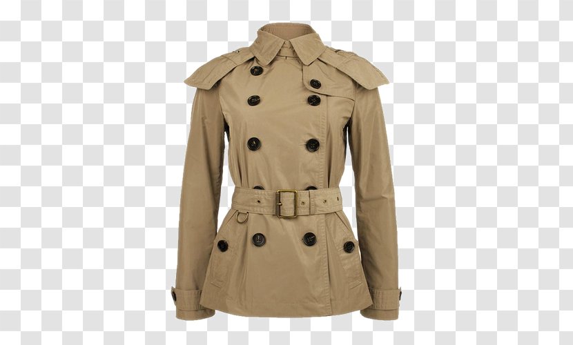 Windbreaker Burberry Trench Coat Jacket Outerwear - Ms. Transparent PNG