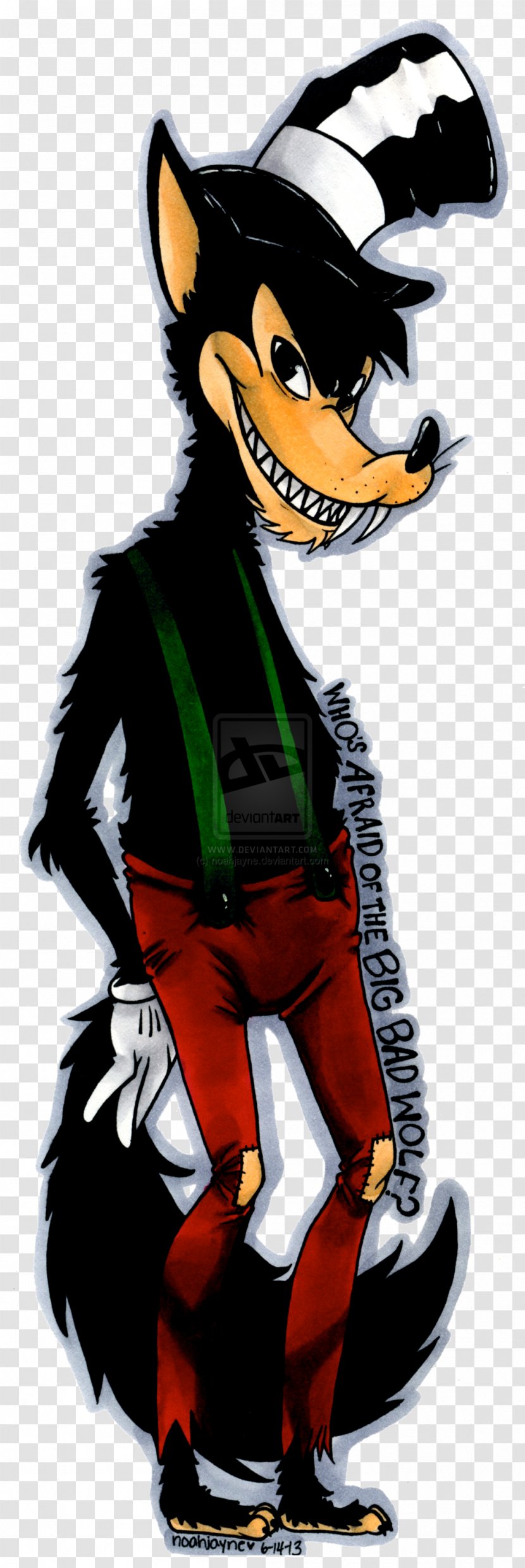 Big Bad Wolf Gray Animal Costume - Fictional Character Transparent PNG