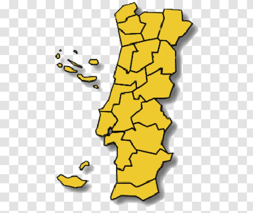 Flag Of Portugal Campeonato Nacional De Futebol Feminino Map District - Yellow Transparent PNG