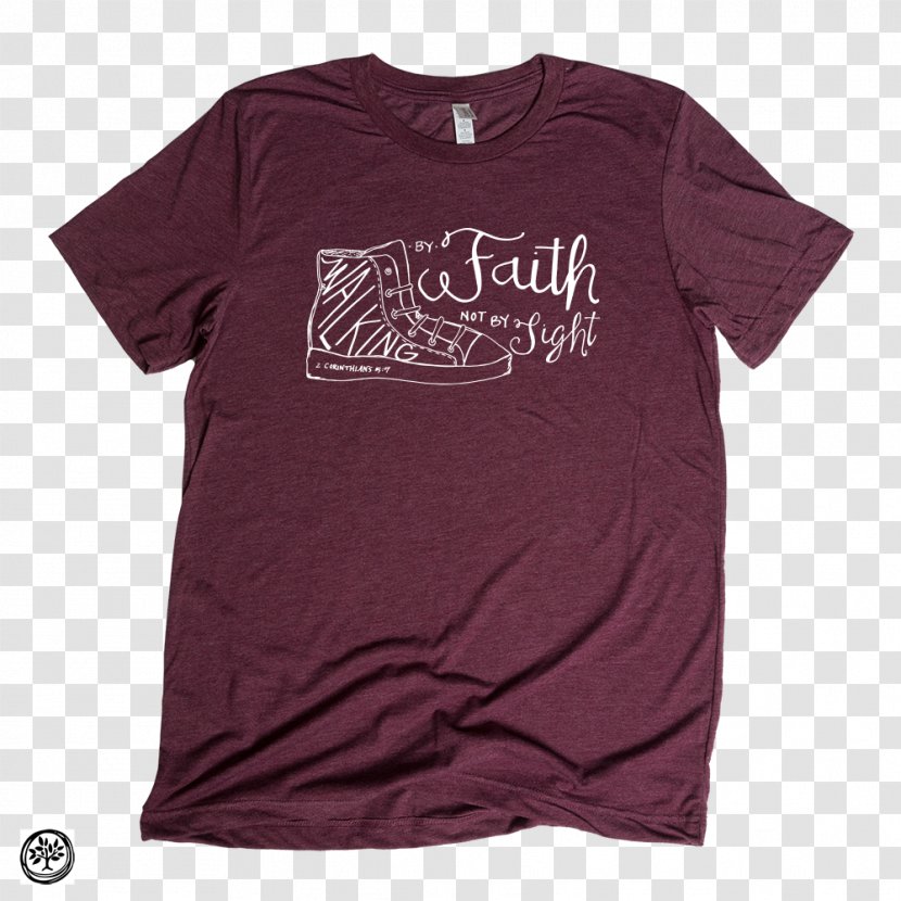T-shirt Hoodie Sleeve Clothing - Magenta - Walk Faith Transparent PNG