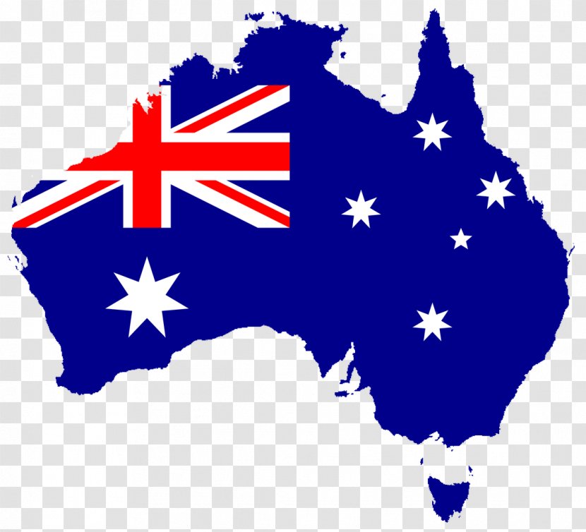 Flag Of Australia Map Transparent PNG