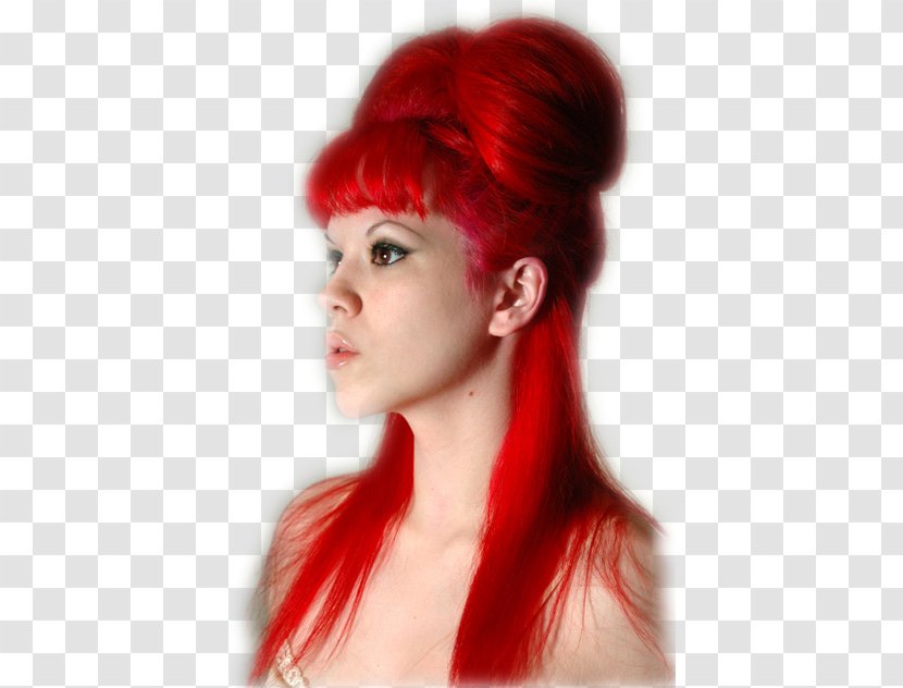 Human Hair Color Raspberry Red Capelli - Hairstyle Transparent PNG