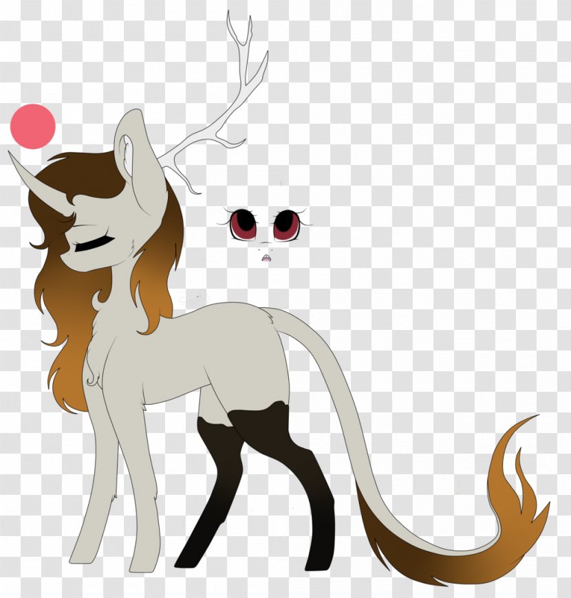 Reindeer Pony Cat Horse - Carnivoran - Lovely Deer Transparent PNG