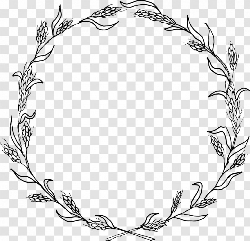 Twig Wreath Clip Art - Hand-painted Wreaths Transparent PNG