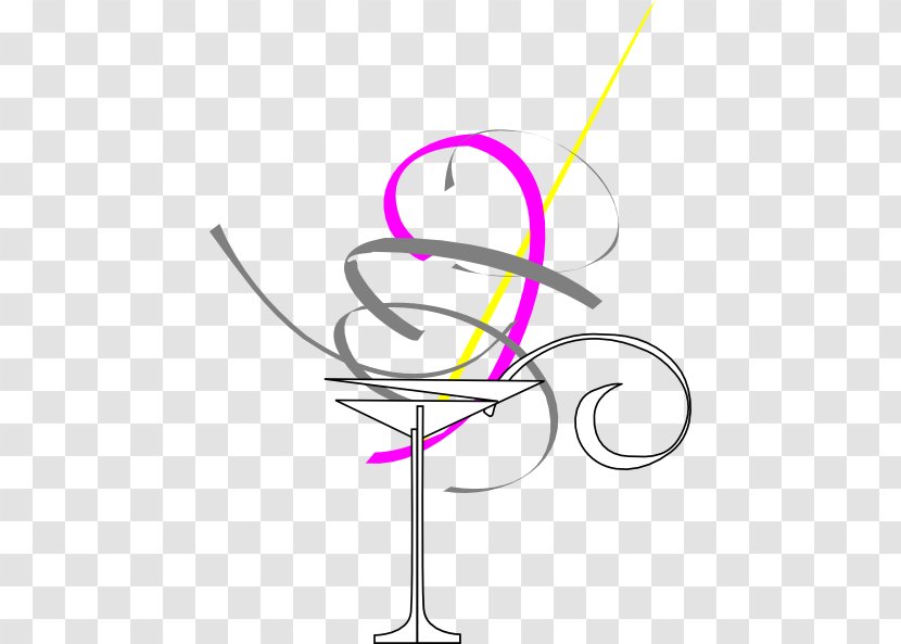 Martini Cocktail Glass Margarita Juice - Line Art - Cliparts Transparent PNG