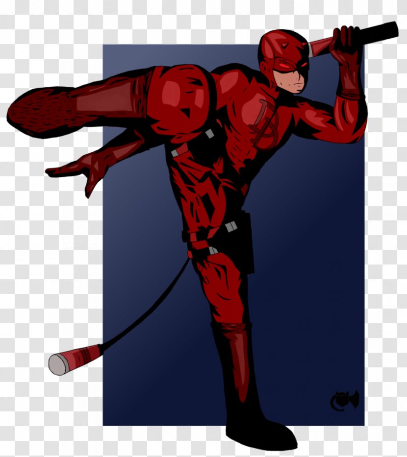 Daredevil Elektra Drawing Art - Red Transparent PNG