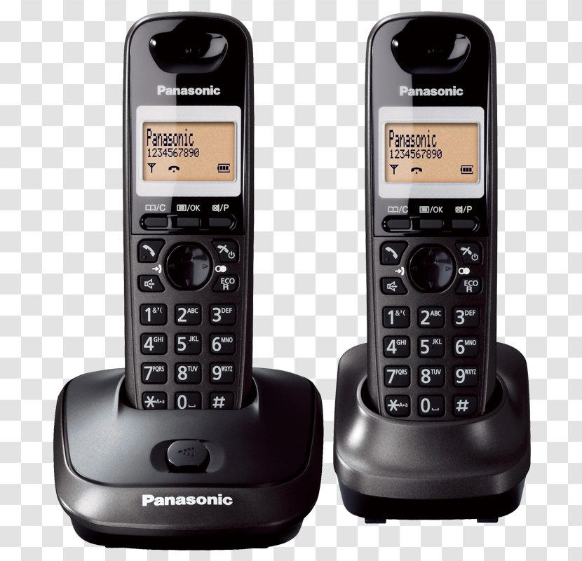 Digital Enhanced Cordless Telecommunications Telephone Panasonic KX-TG1611SPH Handset - Cellular Network - Phone Transparent PNG