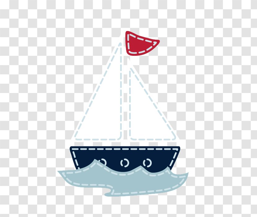 Cartoon Poster Illustration - Ship Vector Material Transparent PNG