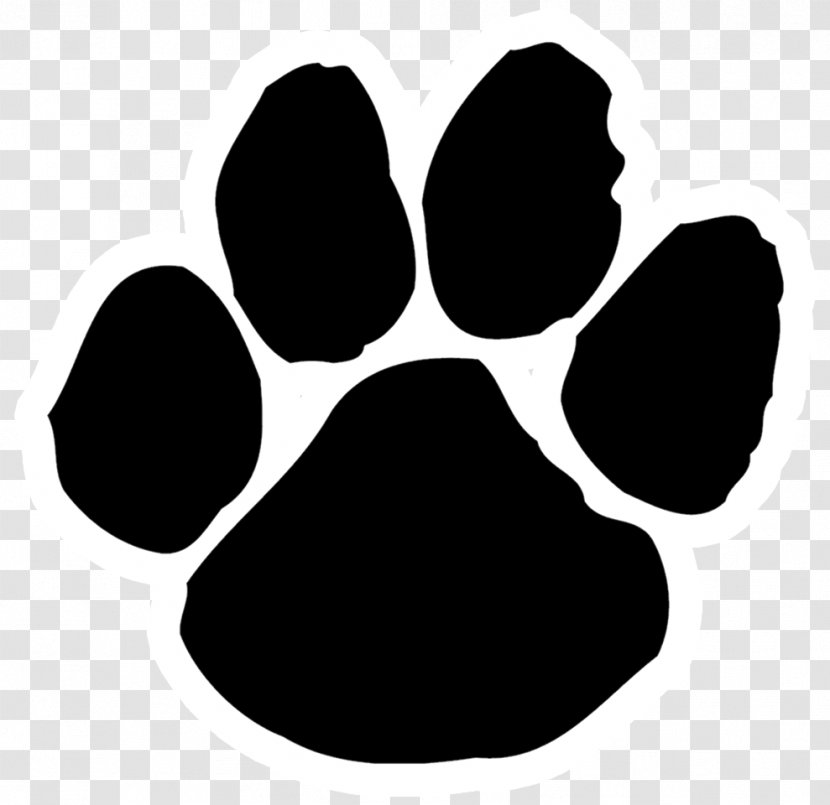 Puppy Tiger Clip Art Paw Openclipart - Black Transparent PNG