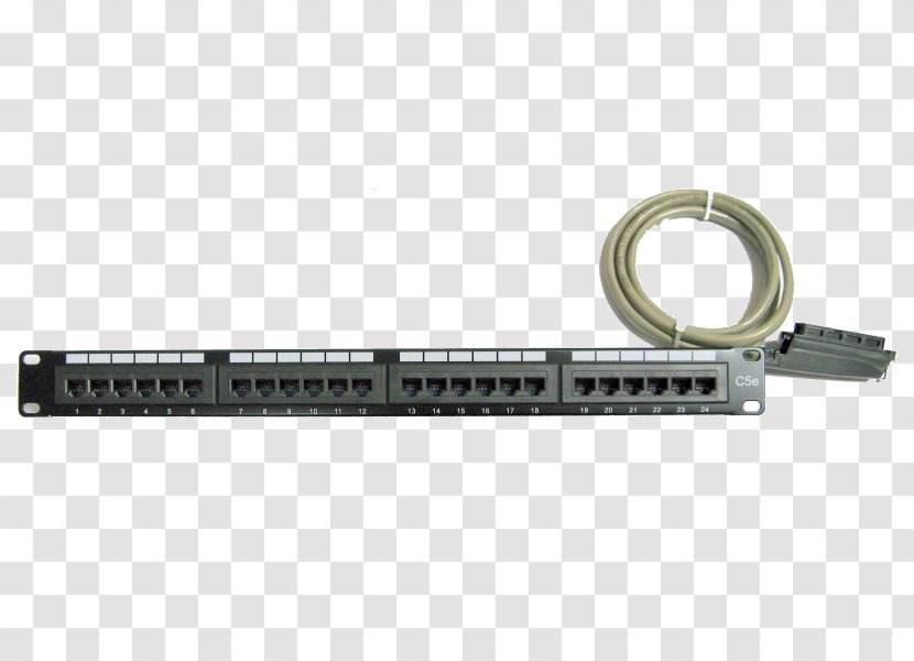 Cable Management Patch Panels Electrical Connector Computer Port 8P8C - Background Panel Transparent PNG