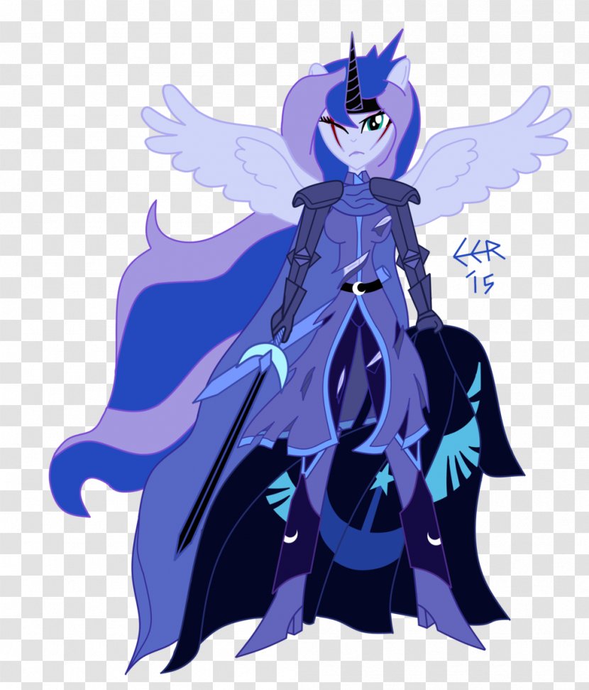 Princess Luna Rainbow Dash Equestria Pony - Watercolor - Silhouette Transparent PNG