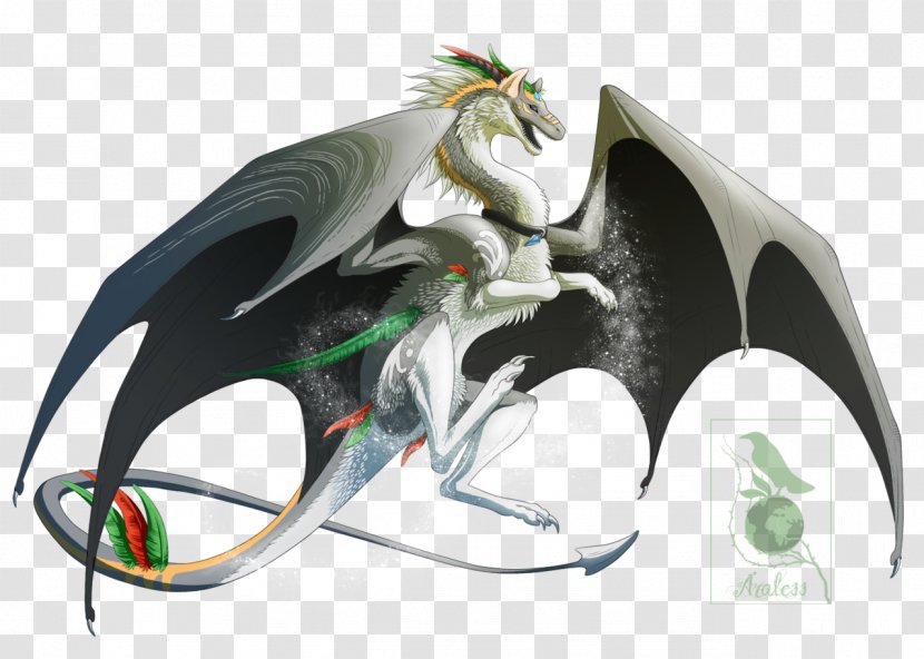 Araless Drawing Chasing Hummingbirds Dragon - Fictional Character - Silver Sparkle Transparent PNG