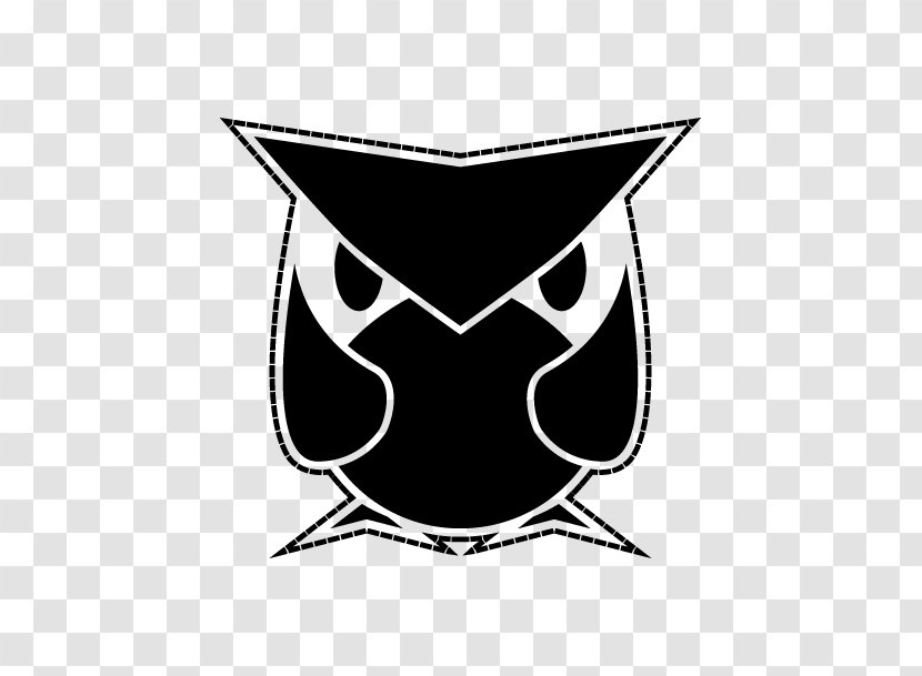 Owl Logo Clip Art - Monochrome Transparent PNG