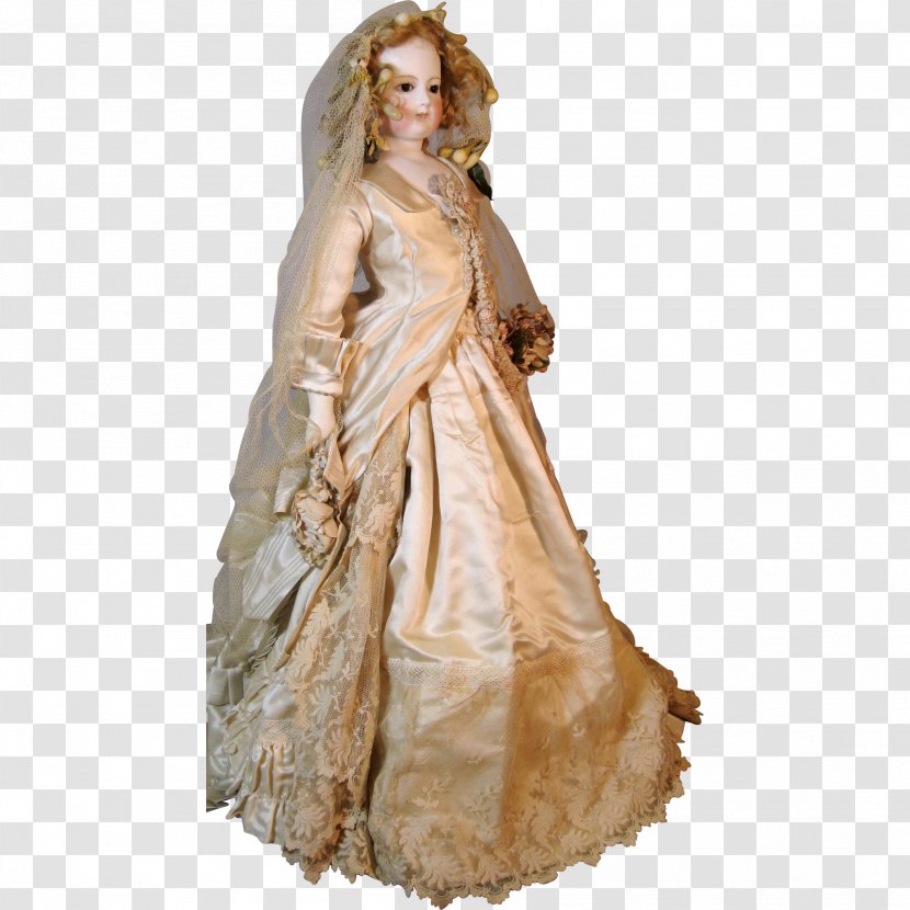 Bisque Doll Dress Barbie Fashion - Bride Transparent PNG