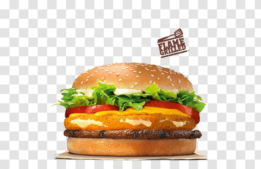 Whopper Cheeseburger Hamburger Veggie Burger Big King - Mac Transparent PNG