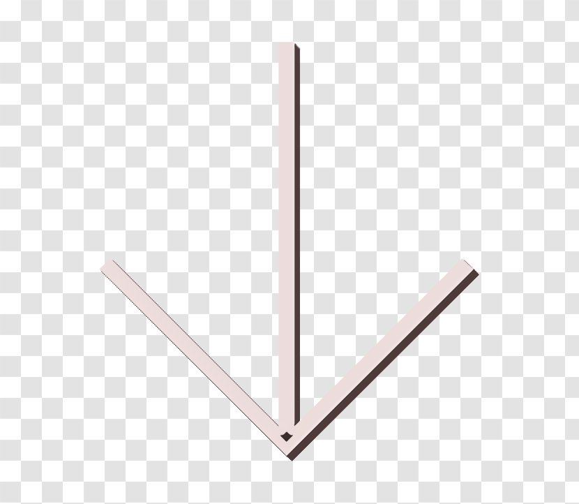 Arrow Icon Down - Furniture - Metal Transparent PNG