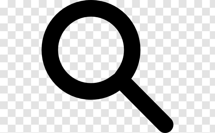 Google Search Symbol Mobile - Black And White - For Transparent PNG