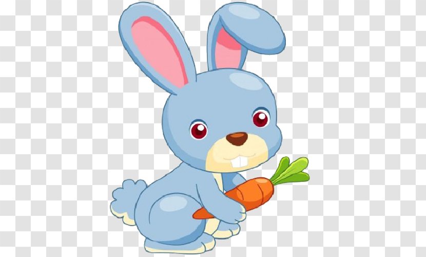 Easter Bunny Rabbit Cartoon - Vertebrate Transparent PNG