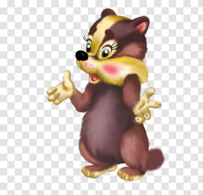 Squirrel Letter Raccoon Be - Carnivoran - Hand-painted Transparent PNG