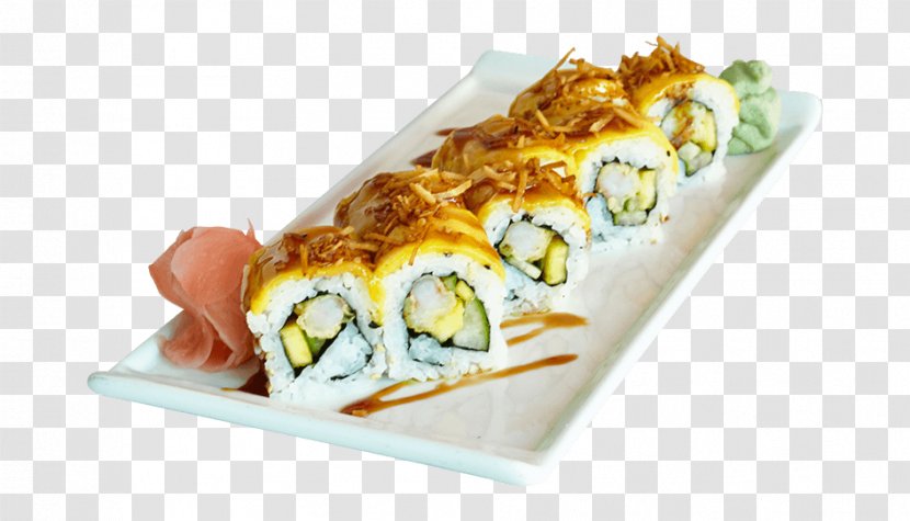 Sushi Japanese Cuisine California Roll Ceviche Gimbap - Small Bread Transparent PNG
