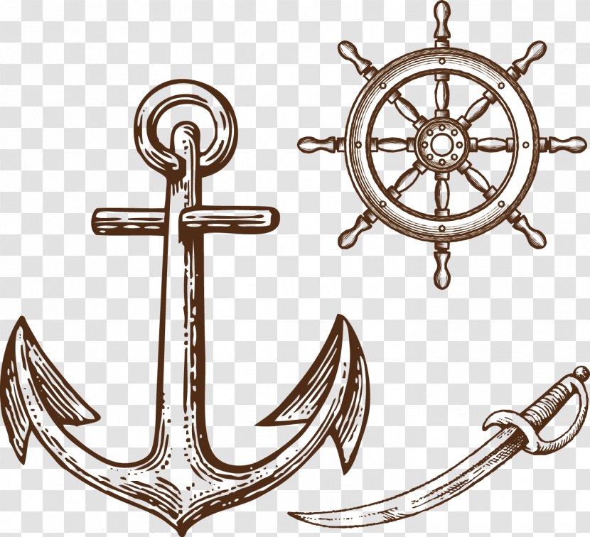 Drawing Illustration - Vector Pirate Ship Picture Material Transparent PNG