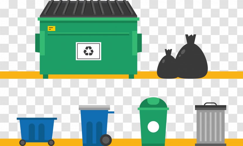 Waste Container Dumpster Recycling - Material - Trash Cans Collection Vector Transparent PNG