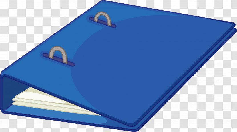 Information Blue Directory Office Supplies - Material - Folders Transparent PNG